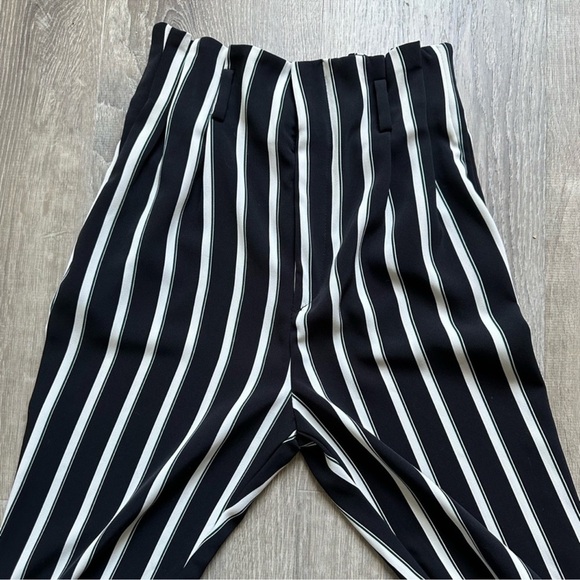 H&M striped High Rise business pants Size 2 - Picture 3 of 5